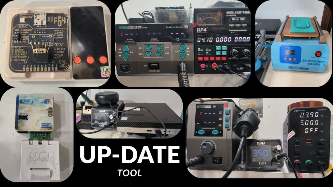 Workstation teknisi iPhone